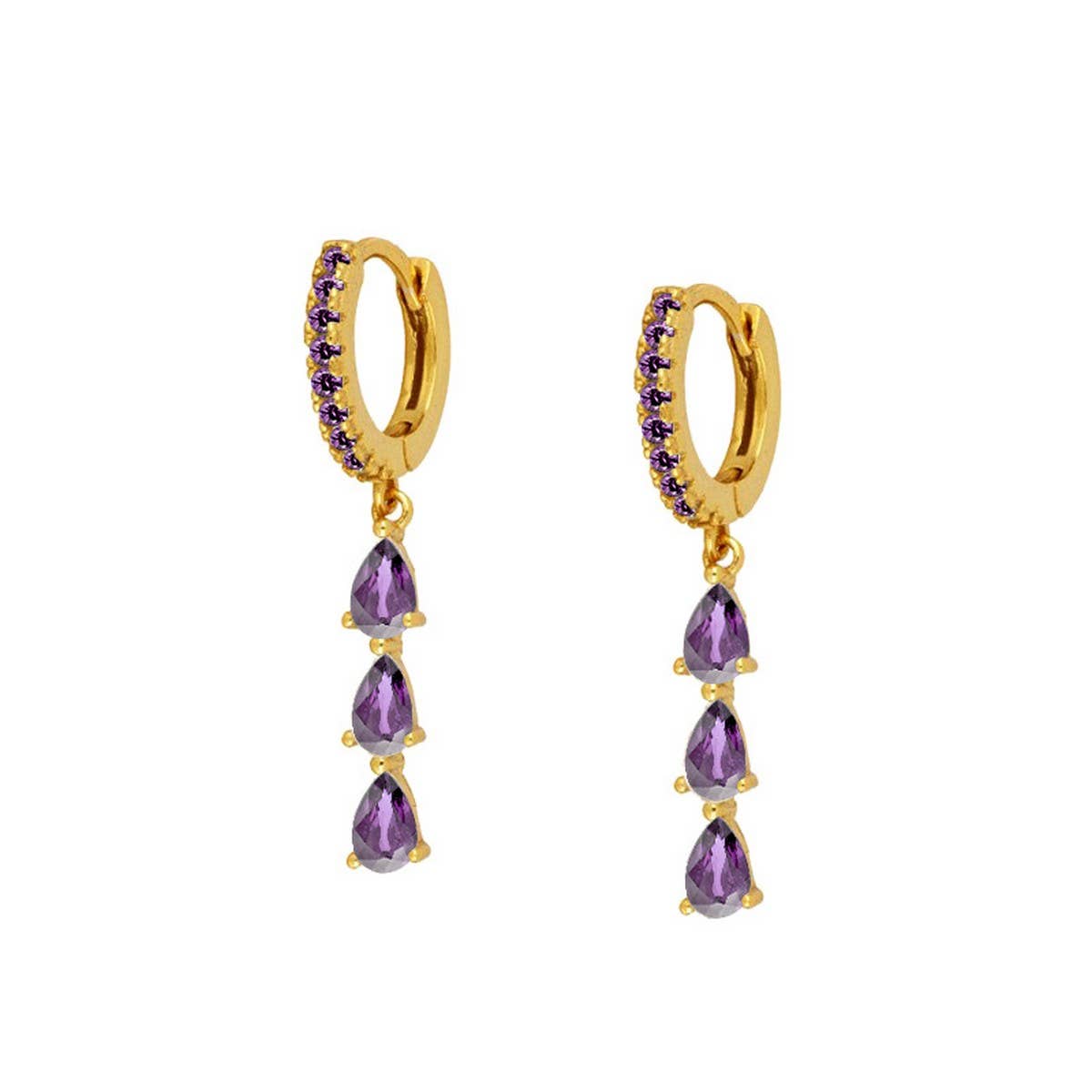 TEARDROP SHAPE MINIMALIST FASHION EARRINGS