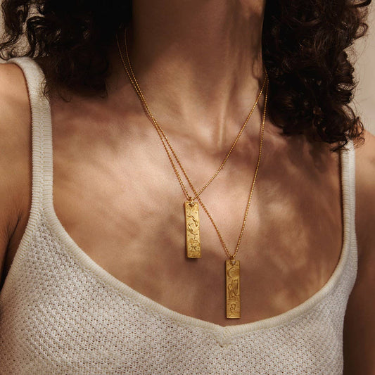 Stainless Steel 12 Zodiac Tarot Necklace_CWMM5712