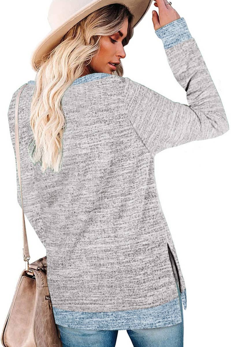 CWTBLL1889_CREW-NECK LONG-SLEEVED JUMPER WITH A SLIT