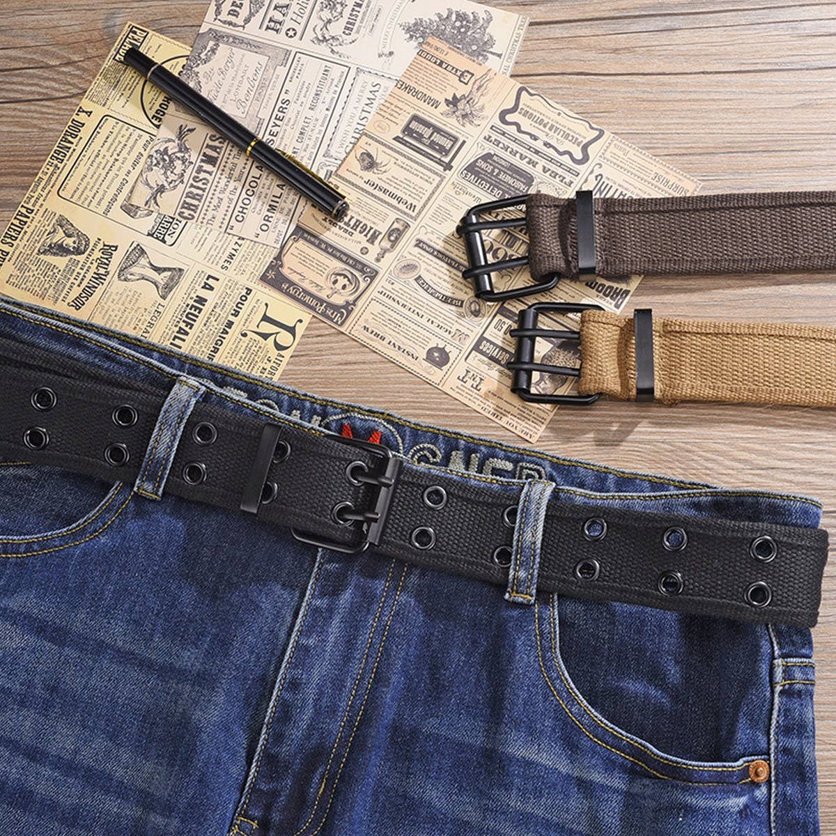TRENDY AND STYLISH CANVAS BELT_CWABE0600