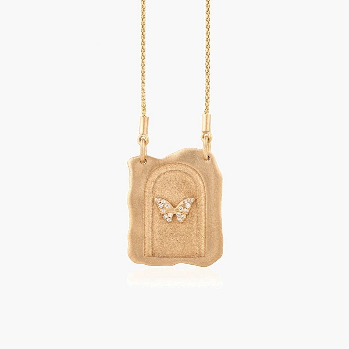Tarot Rebirth Locket ? Butterfly Gold Pendant