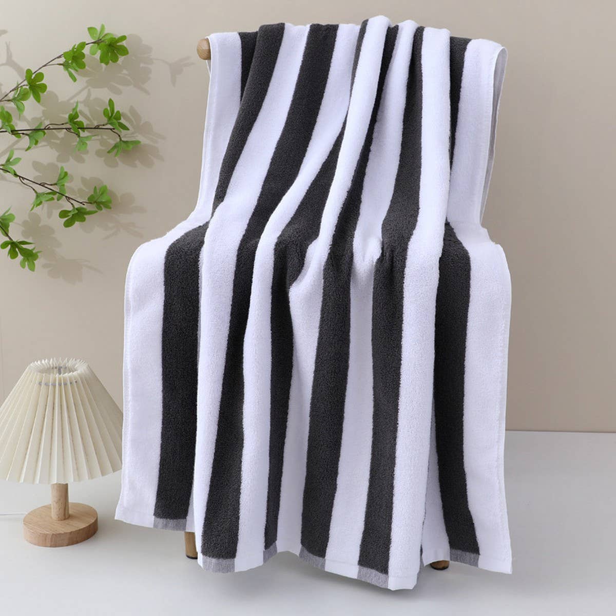 Large Cotton Beach Towel ??Bold Stripe Design_CWMM7604