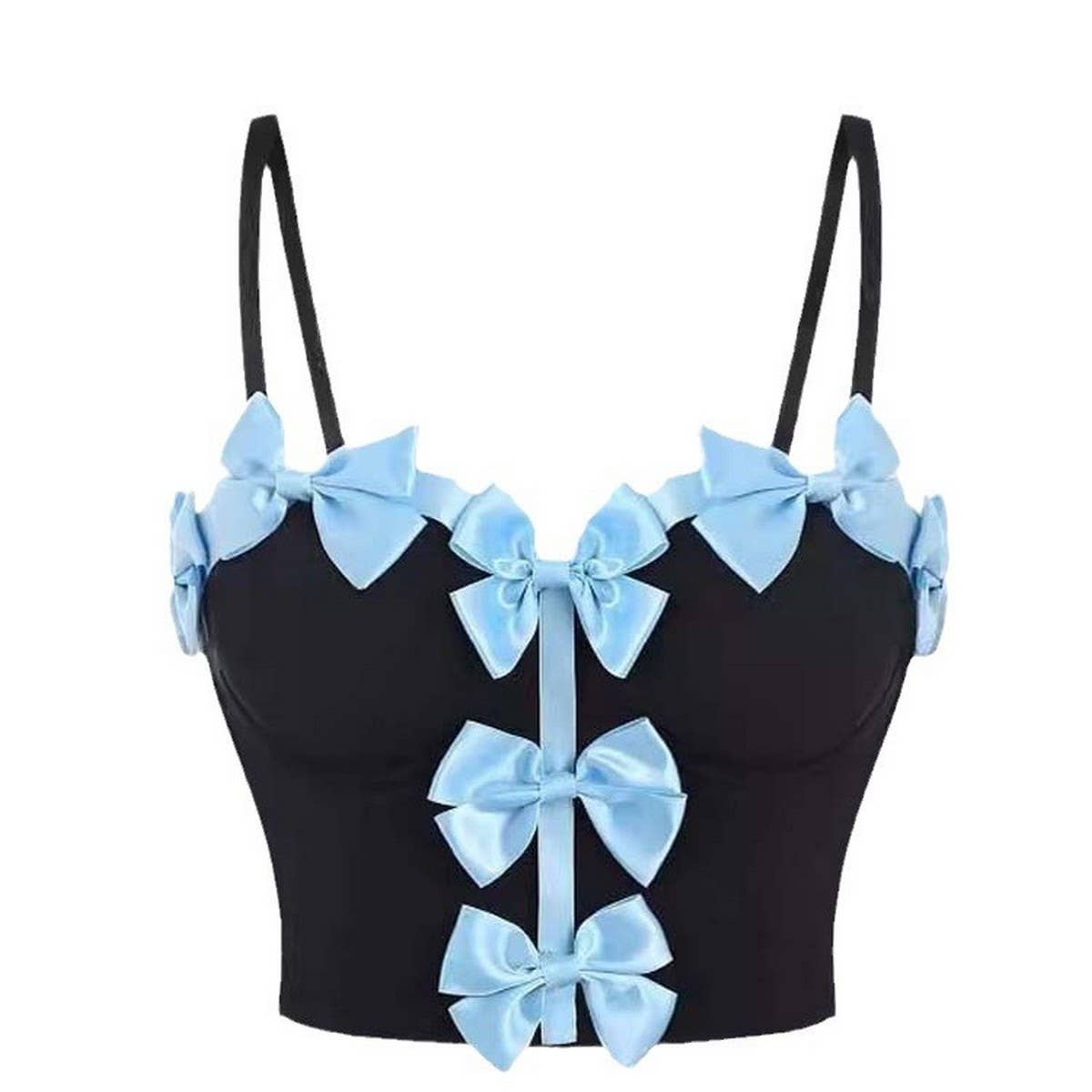 NEW SWEET BOW DESIGN HERRINGBONE BRA_CWMM4146