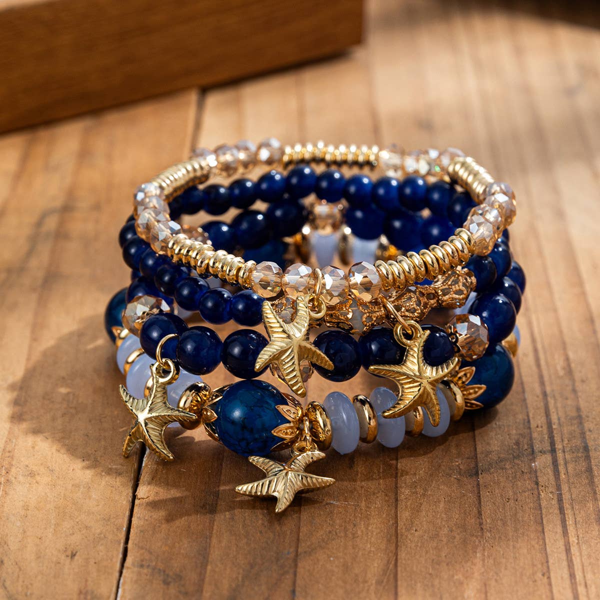 WOMEN BOHEMIAN MULTI-LAYER CRYSTAL BRACELET