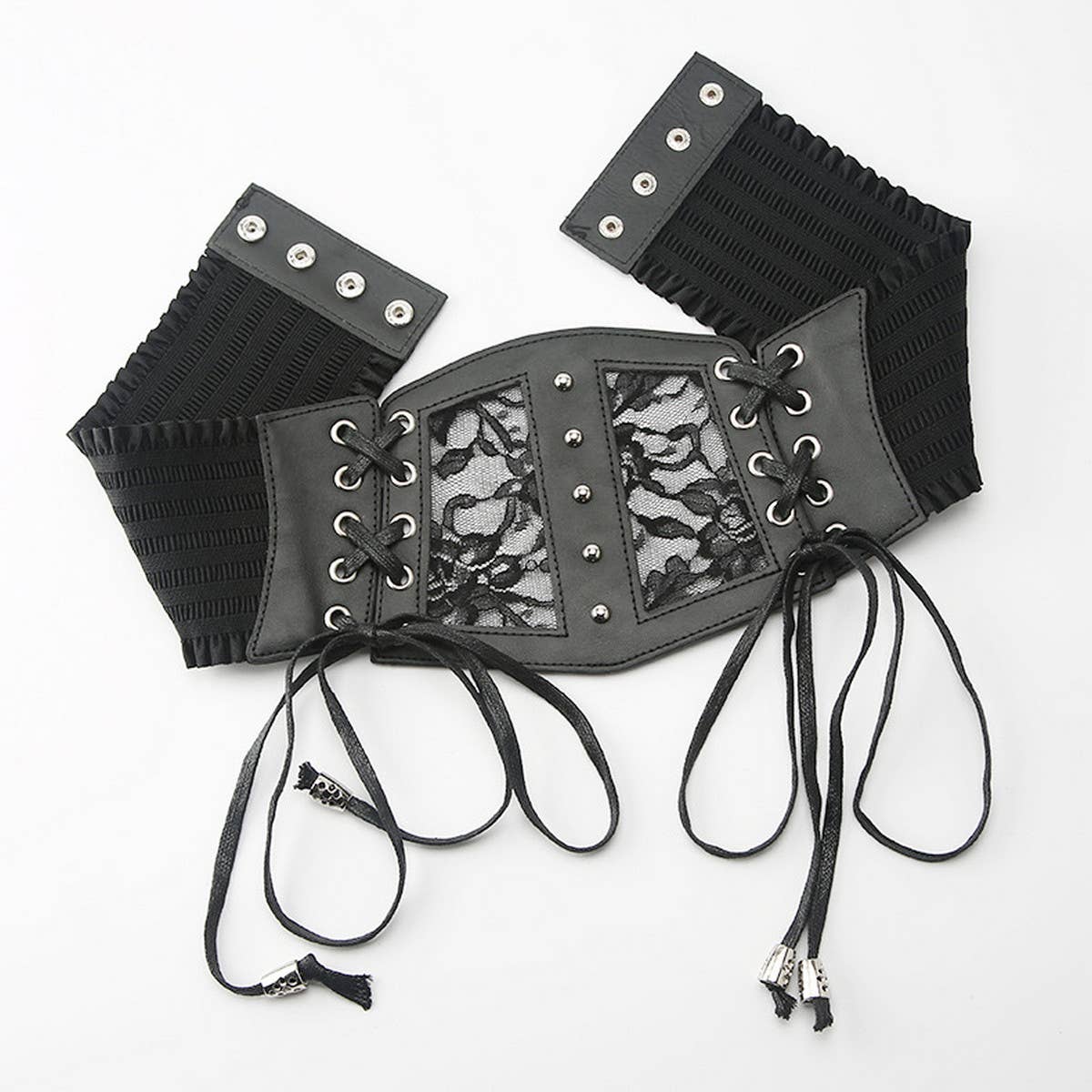 WOMEN LACE ELASTIC WAIST BELT_CWABE0267