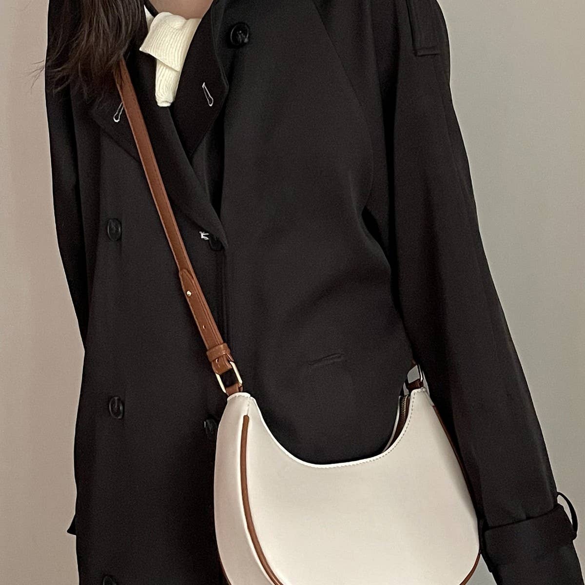 CWAB4835_SIMPLE CASUAL CRESCENT-SHAPED SHOULDER HANDBAG