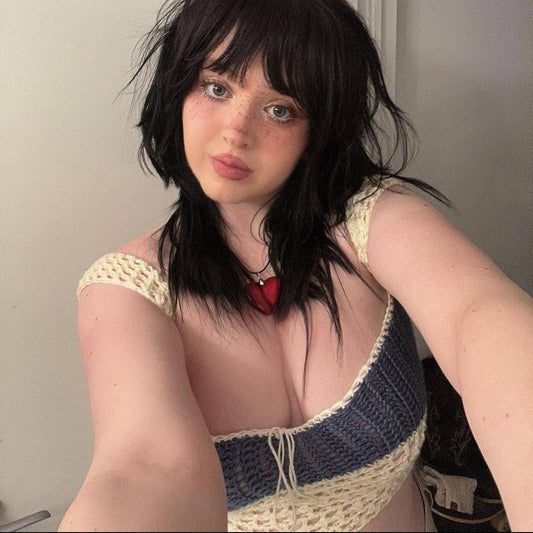 COLOR MATCHING SLEEVELESS VEST SPLIT SKIRT SUIT