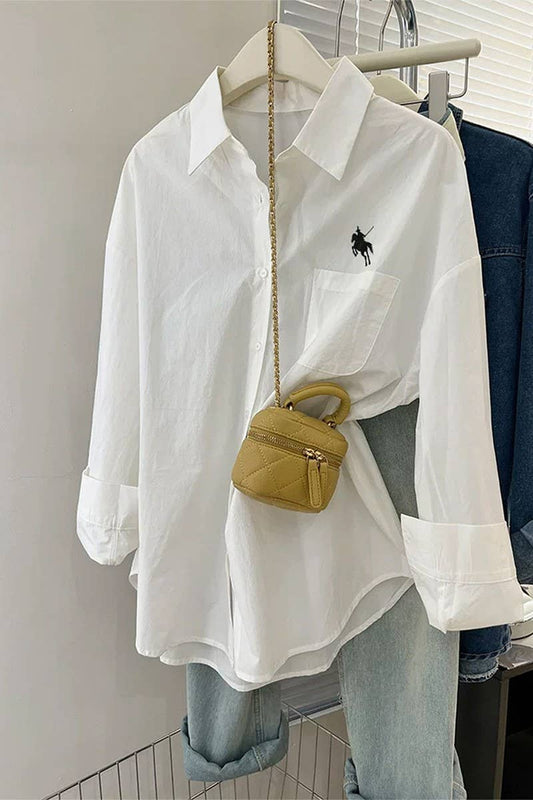 CWTSTL01011_LOOSE-FITTING LONG-SLEEVED BUTTON-DOWN SHIRT