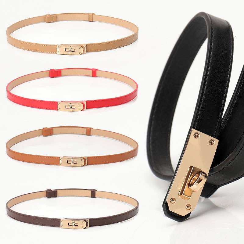 High-end lockable thin waist strap