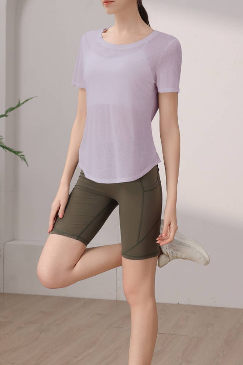 CWTTSL0371_NEW TENCEL SNOWFLAKE BACK SPORTS TOP