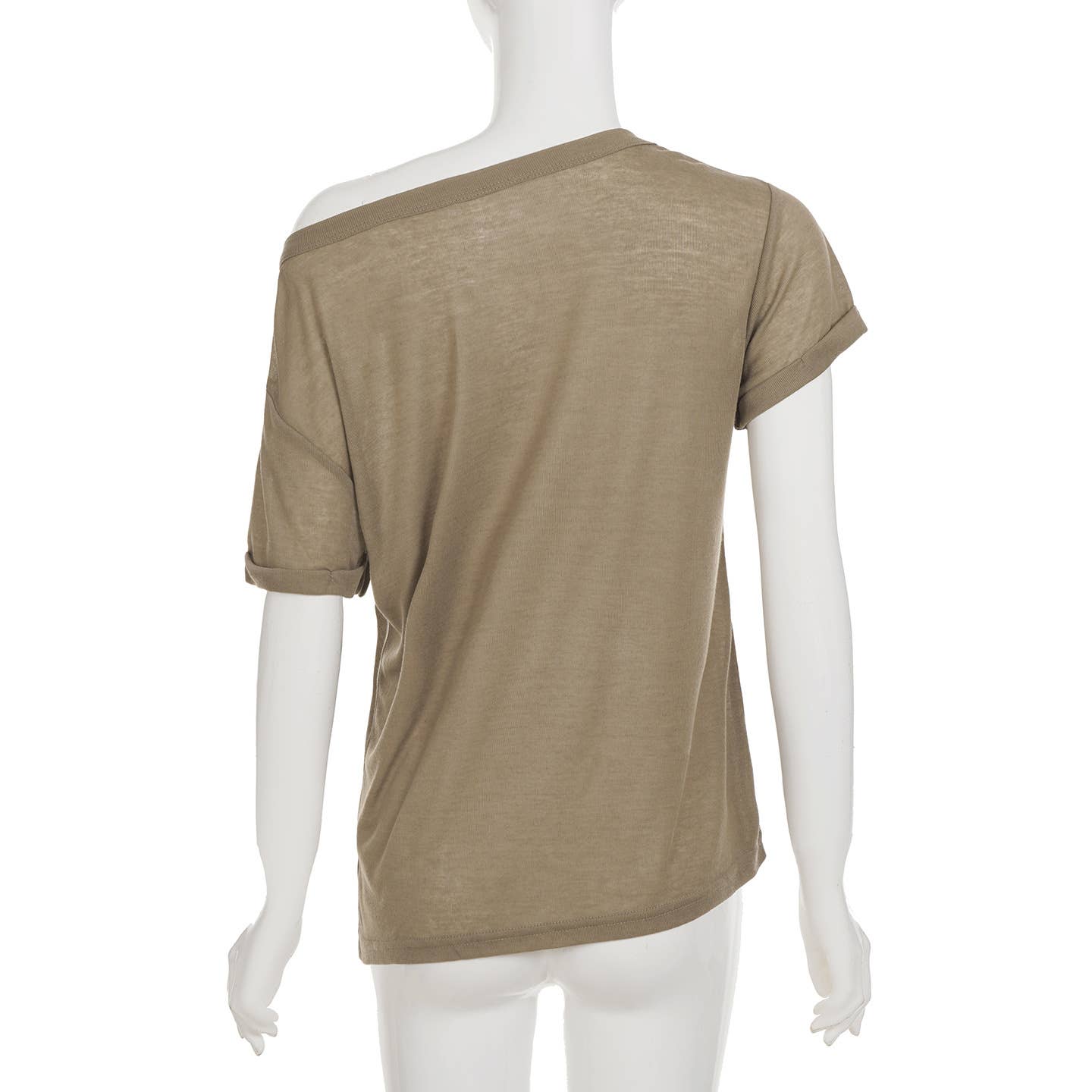 Cross copper embossed casual V-neck loose Top