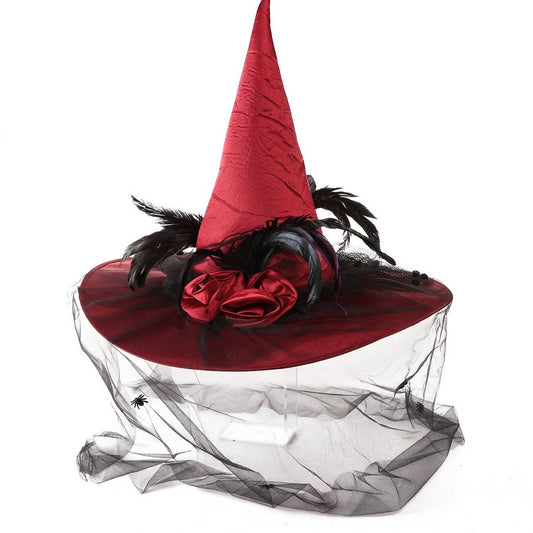 CWAH4023_HALLOWEEN GHOST FESTIVAL WITCH HAT NEW PARTY PROPS