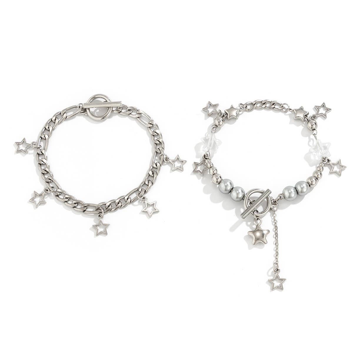 BEADED NECKLACE WITH STAR SHAPED PENDANT TASSELS_CWAJE1158