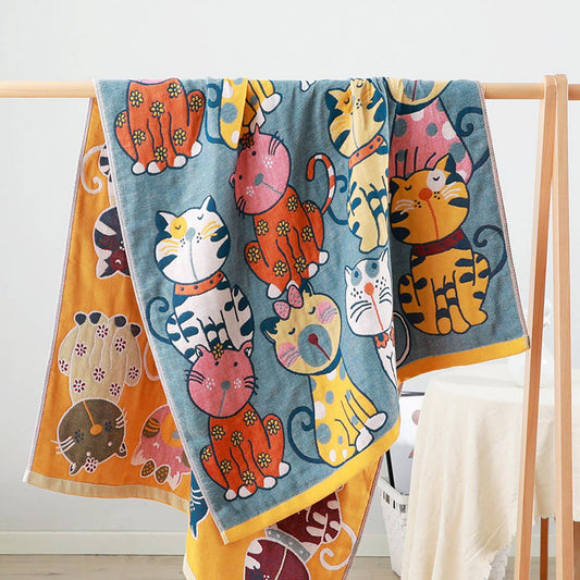 HOUSEHOLD COTTON ABSORBENT QUICK-DRYING BATH TOWEL