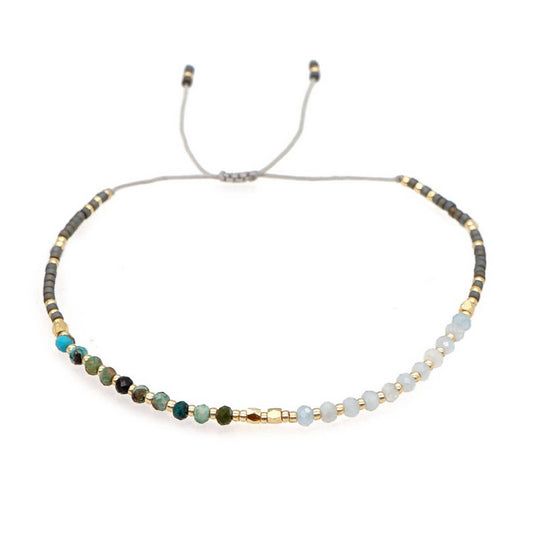HAND-WOVEN FASHIONABLE RICE BEADS BRACELET_CWAB4619