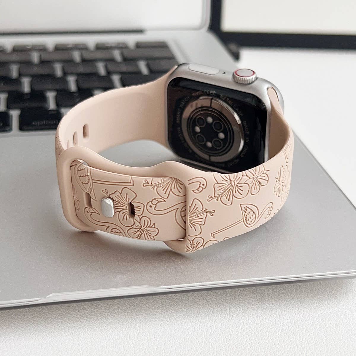 APPLE WATCH ULTRAS9S8 ENGRAVED FLAMINGO STRAP_CWWW0057