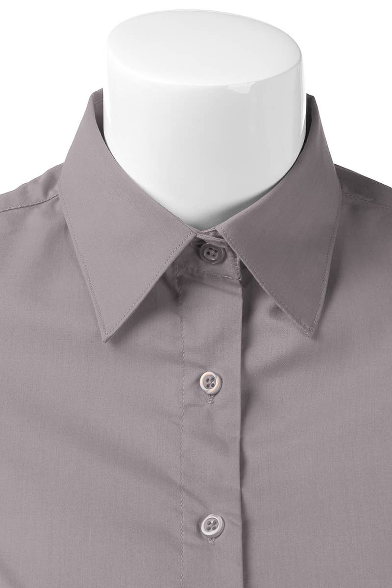 CWTSTS118_Slim Classic Short Sleeve Button Down Collar Shirt