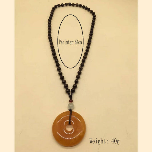 ETHNIC CHICKEN FAT YELLOW SWEATER CHAIN