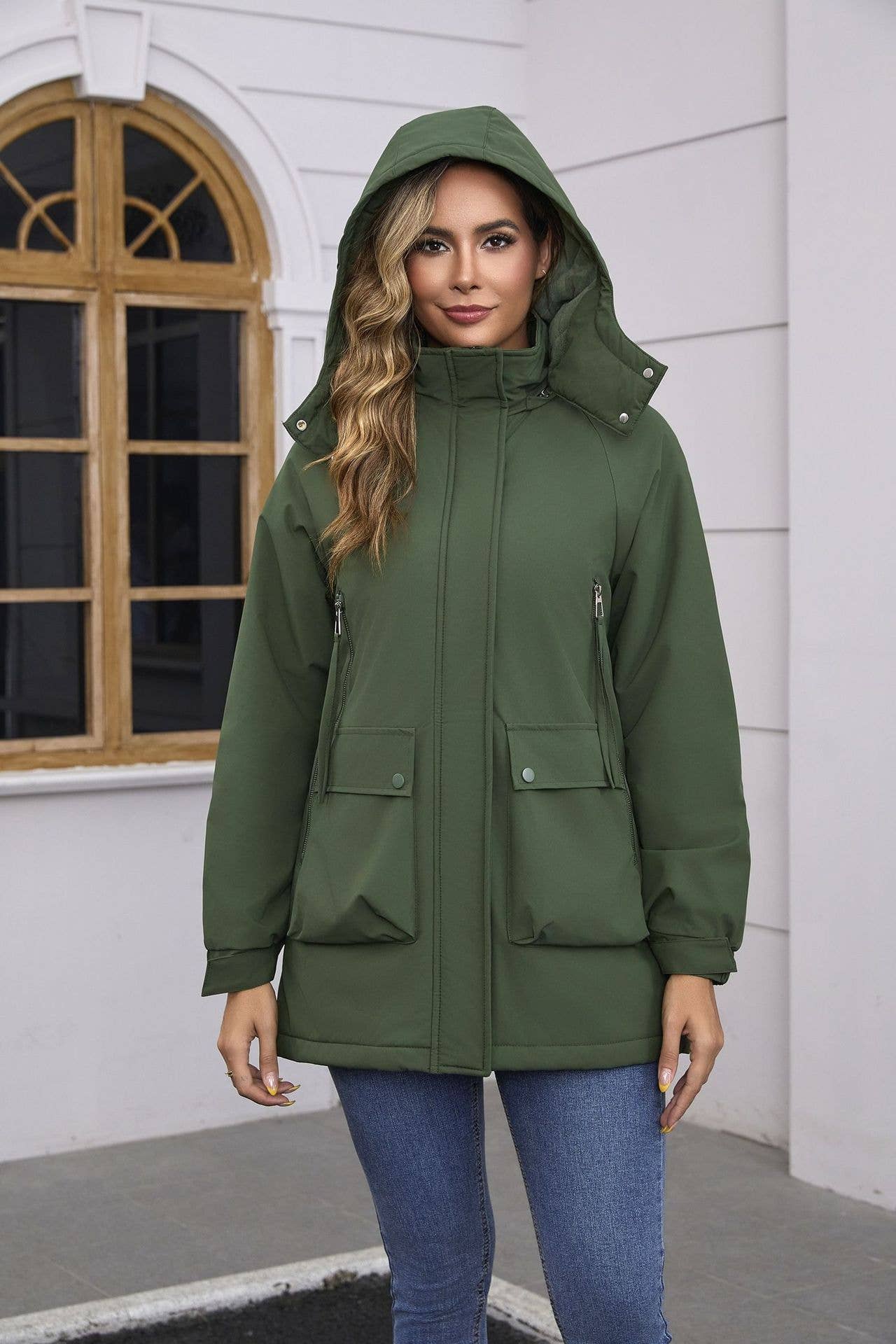 Detachable cap with fleece jacket