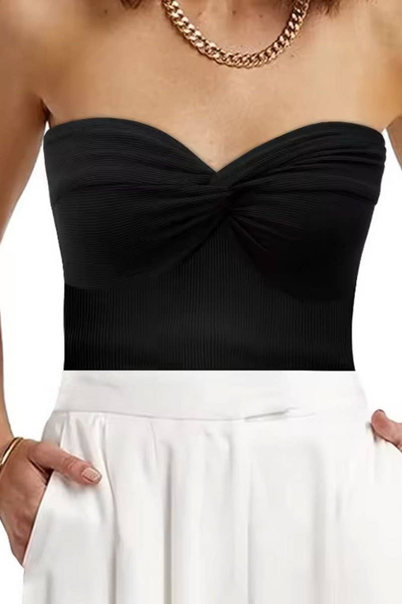 CWTTT0019_KNITTED PIT STRIP KINKY TOP VEST