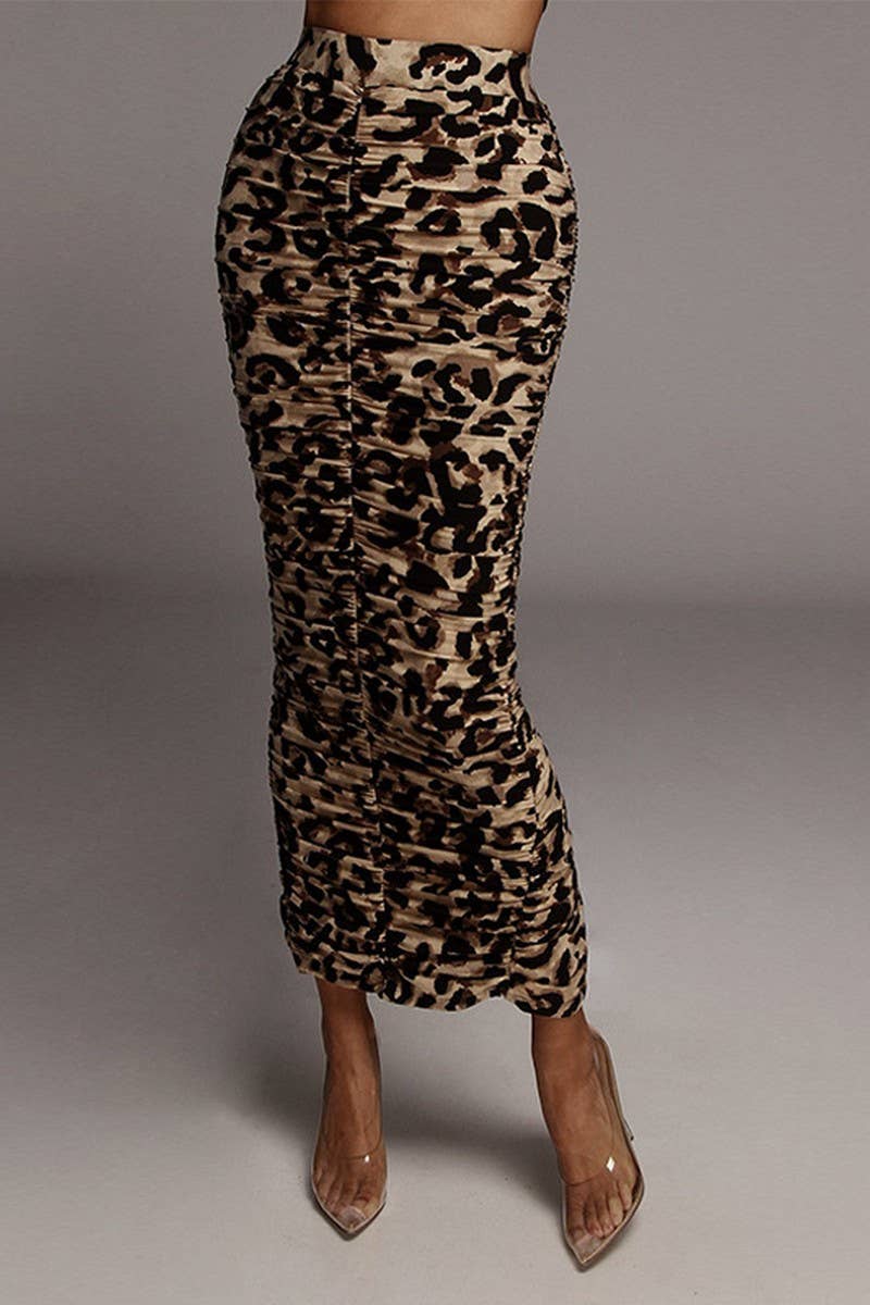 CWBLS0426_HIGH WAIST LEOPARD PRINT TIGHT SLIT MIDI SKIRT