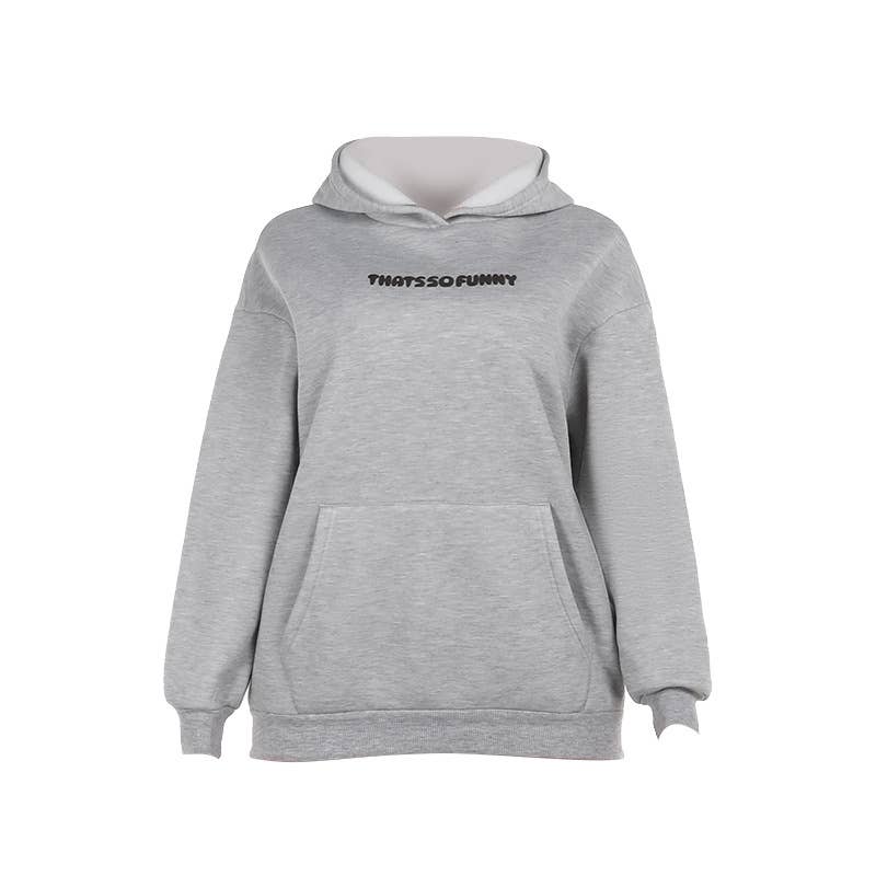 CASUAL PRINT HOODIE WITH FLEECE PULLOVER HOODIE