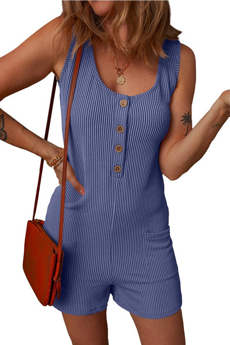 CWSJS1392_CONTRAST STRIPE SLEEVELESS TANK TOP JUMPSUIT