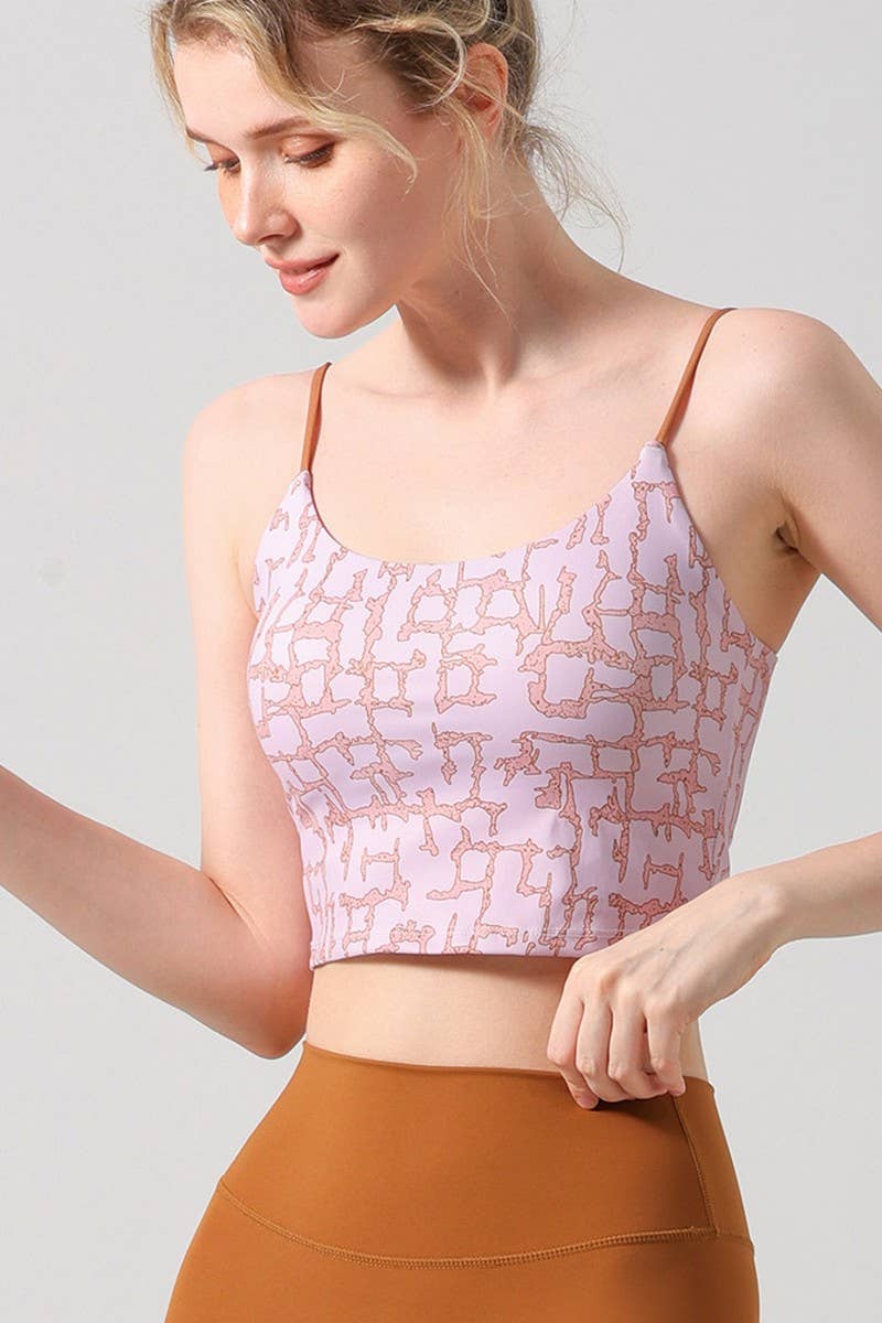 CWTTK1106_CROP TANK TOP WITH VINTAGE PRINT AND PADDED CUPS