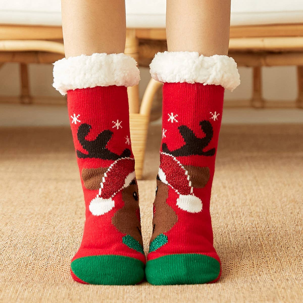 CHRISTMAS WARM PLUSH INDOOR SLIPPERS