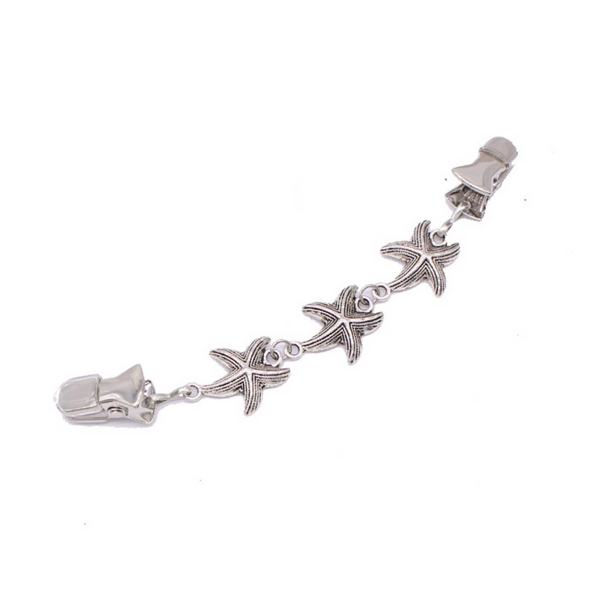 NEW FASHION BEACH STARFISH SHELL SHAWL CLIP