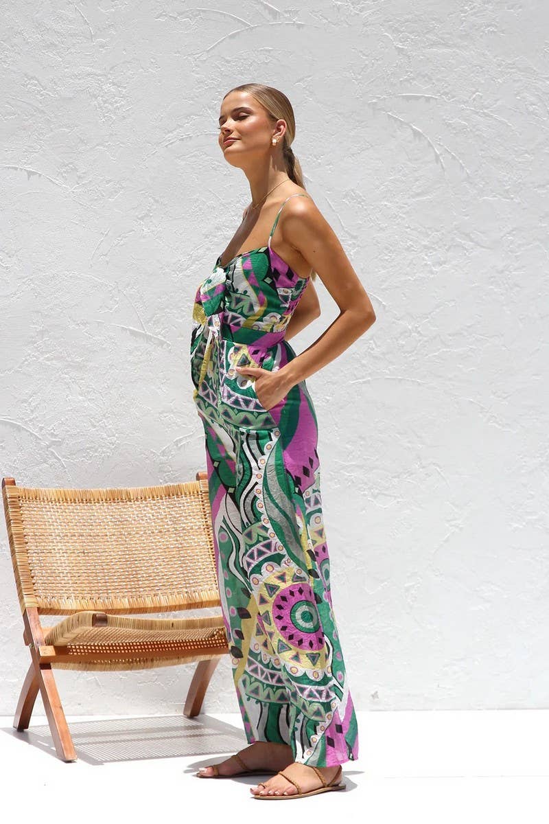 CWSJS1714_NEW SUMMER HIGH WAIST SUSPENDER JUMPSUIT