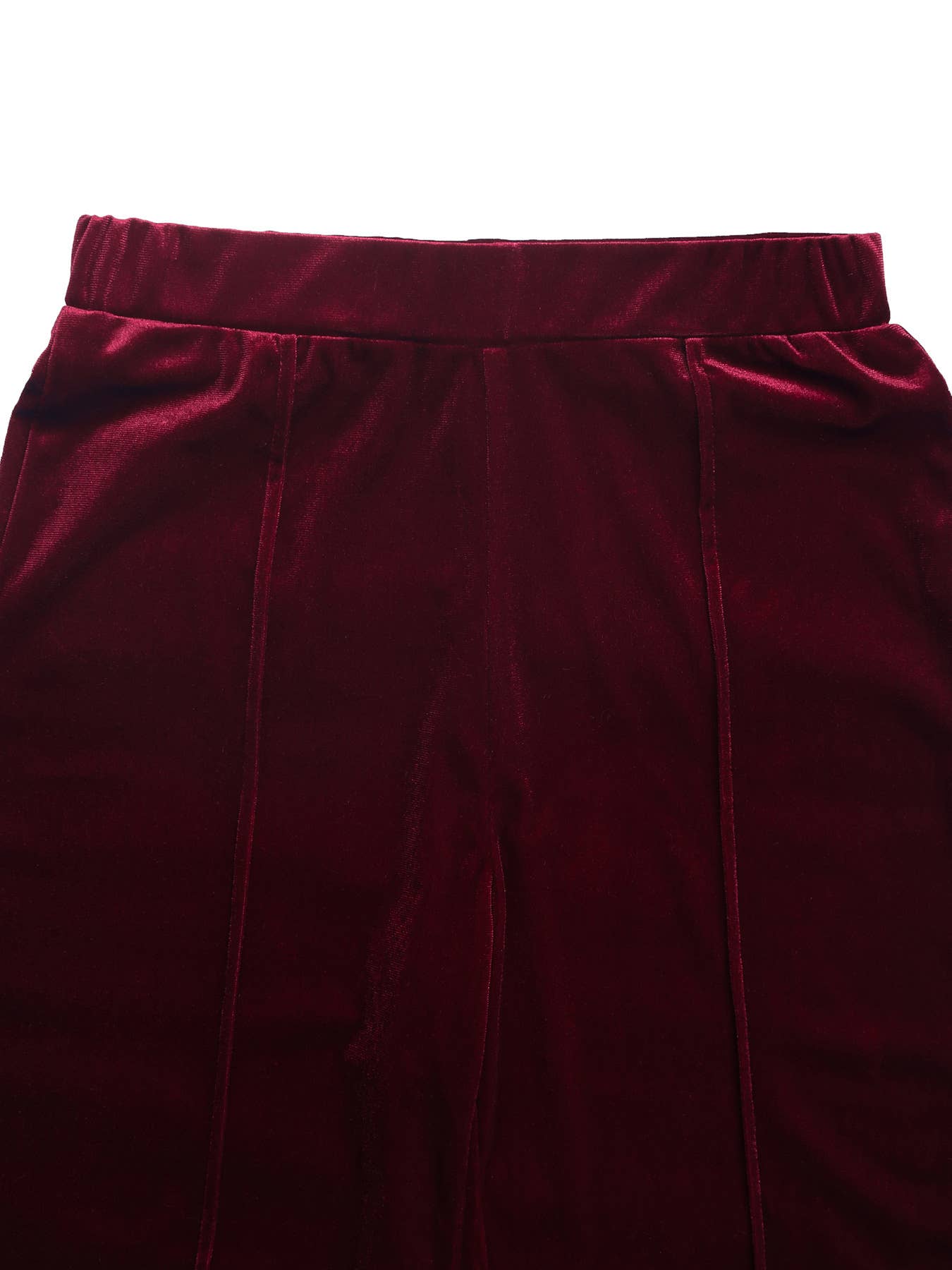 COMMUTER STYLE HIGH-WAISTED VELVET PANTS