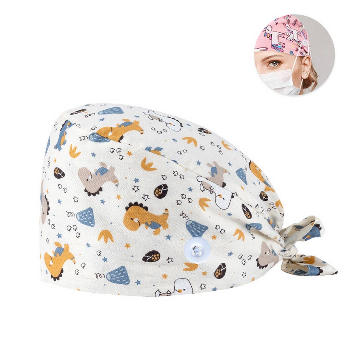 PURE COTTON CARTOON PRINT THIN TOE CAP_CWAH3389
