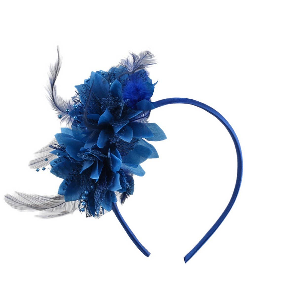 CWAHA07153_FEATHER FLOWER HEADBAND FOR  PERFORMANCE