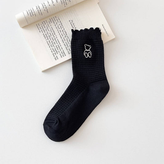 CWMS2493_NEW CARTOON PANDA MID-CALF WOMEN'S SOCKS