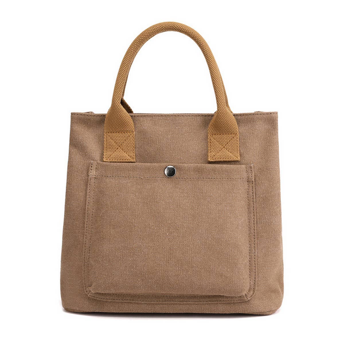 SIMPLE CANVAS UNDERARM HANDBAG TOTE BAG_CWAB1263