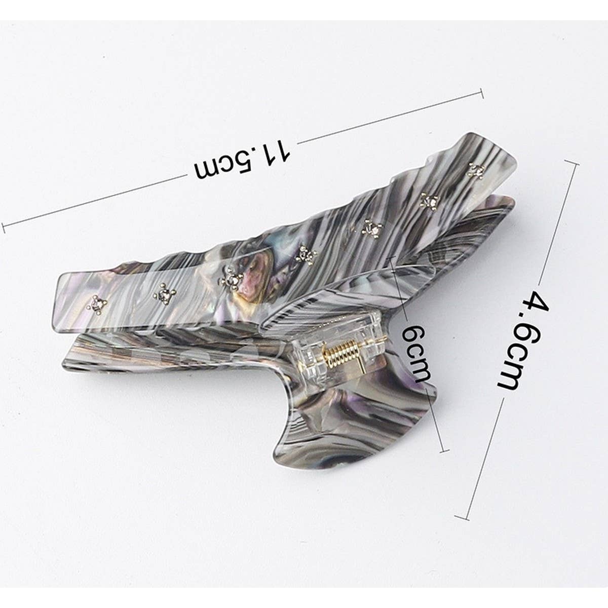 CWAHA1411_MARBLE LARGE HAIR CLAW CLIP