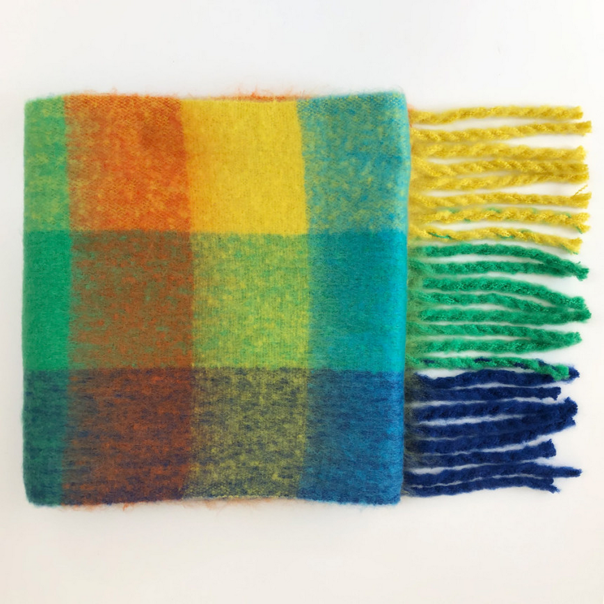 Colorful Tartan Scarf ? Cozy Thick Winter Wrap