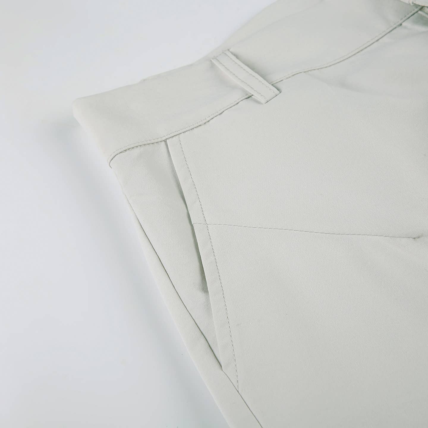 Detachable two-wear straight-leg pants