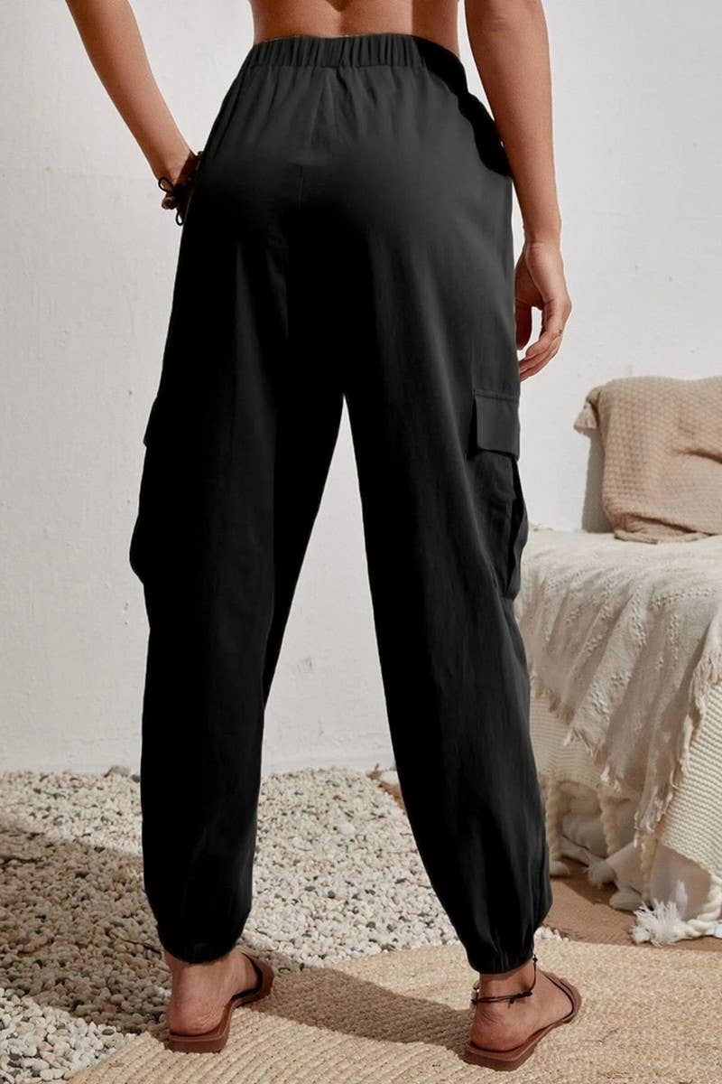 CWBLP1866_SPRING AND SUMMER SOLID COLOR CASUAL OVERALLS