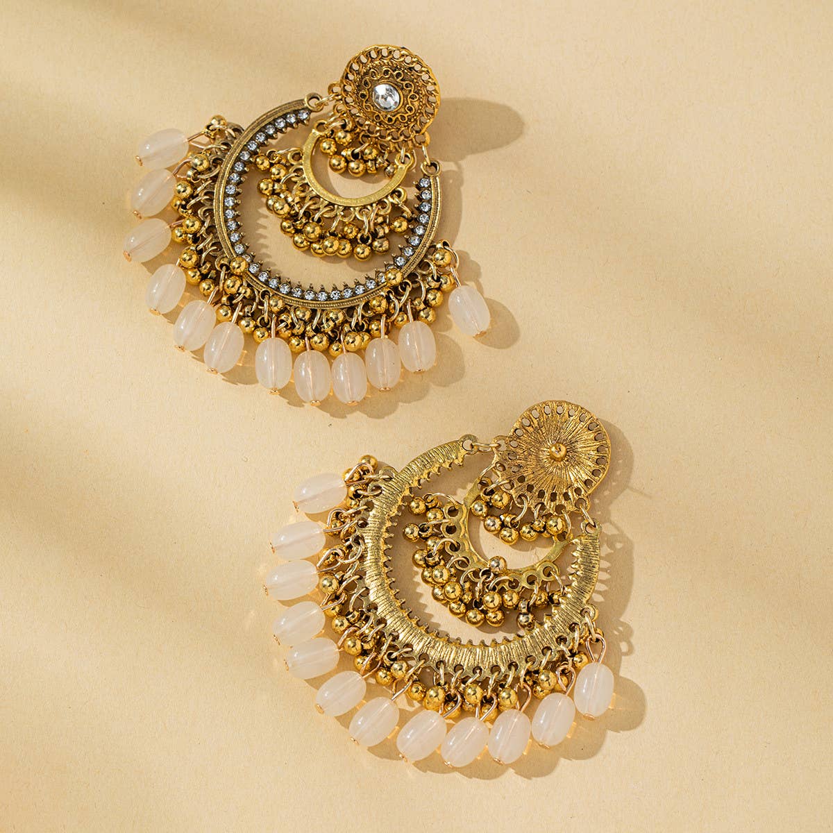 VINTAGE BOHEMIAN HOLLOW TASSEL EARRINGS