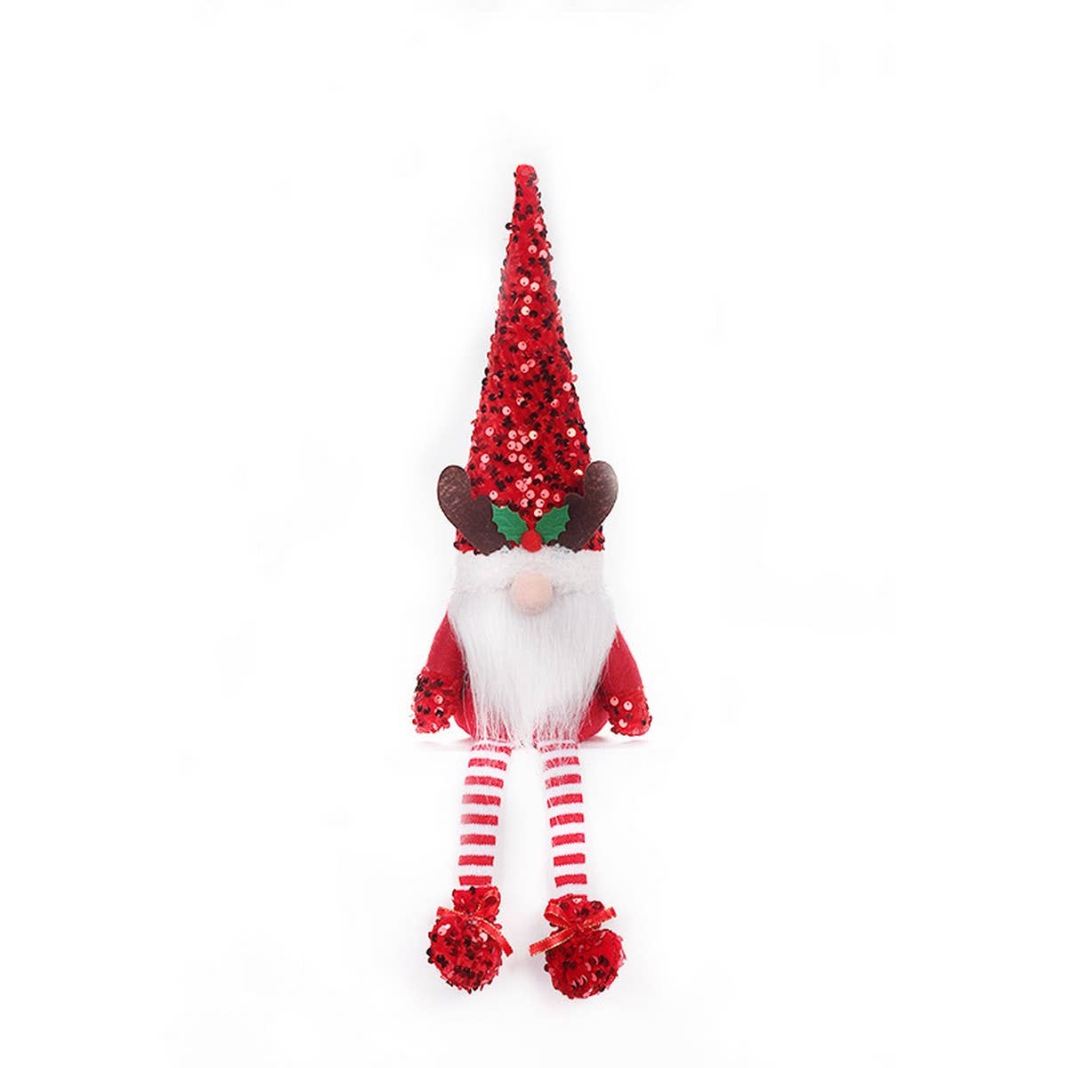 Sequin Cute Faceless Reindeer Rudolf Plush Toy_CWAJE05384