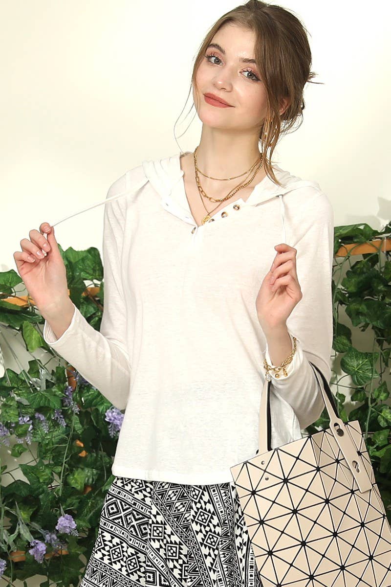 CWTTL1493-S_BUTTON DOWN HENLEY LIGHT WEIGHT HOODIE TOP