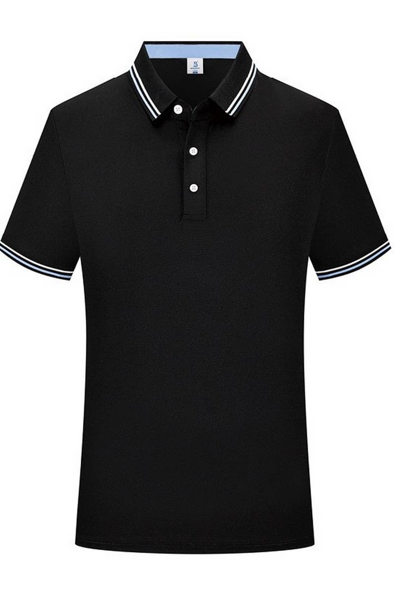 CWTBLS02448_SOLID COLOR CLASSIC FIT SHORT SLEEVE POLO SHIRT