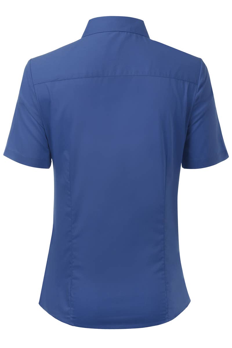 CWTSTS118-P_Slim Classic Short Sleeve Bttn Down Collar Shirt