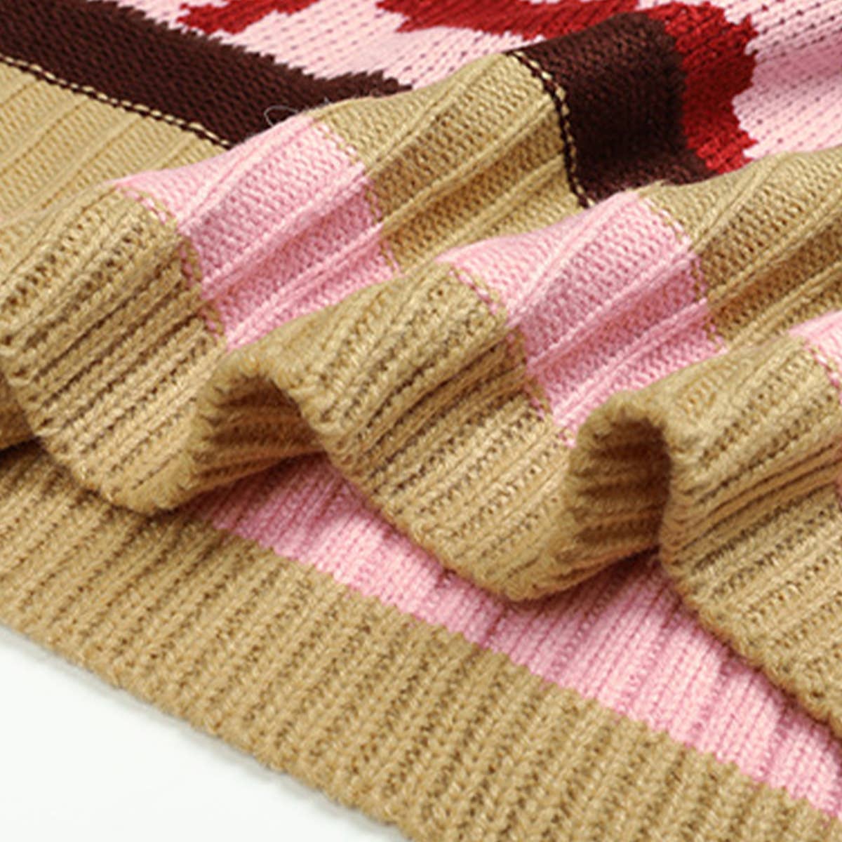 CREW-NECK LEOPARD JACQUARD SWEATER