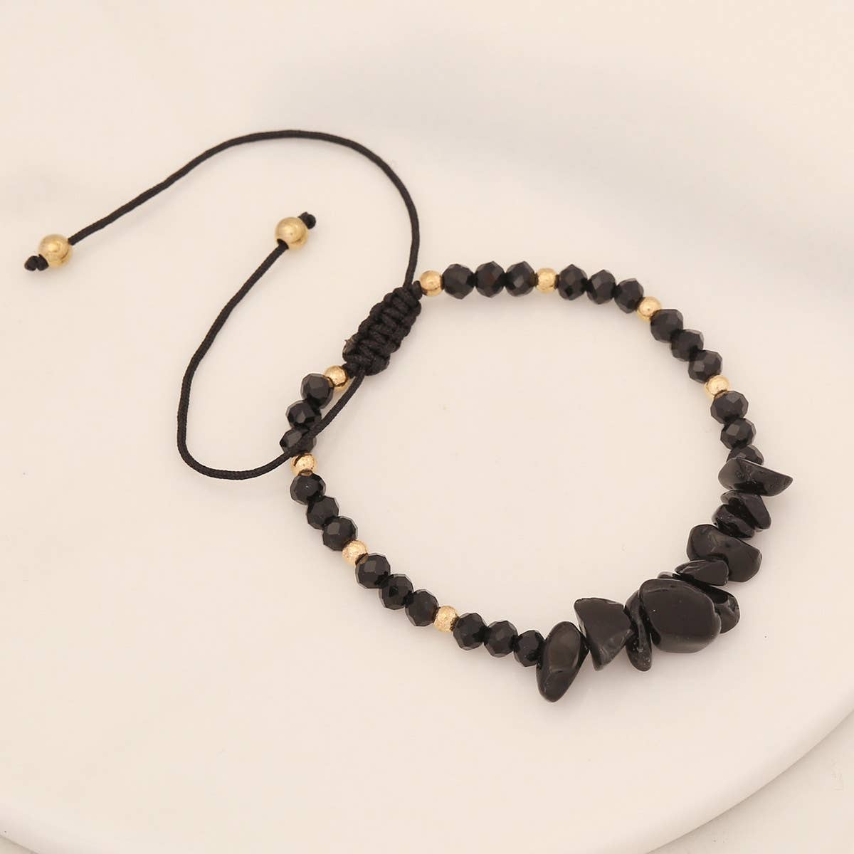 HAND-WOVEN NATURAL STONE BRACELET