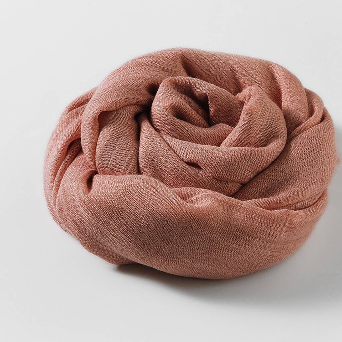 SOLID COLOR LONG LIGHTWEIGHT SCARF WRAP SHAWL_CWASC0204