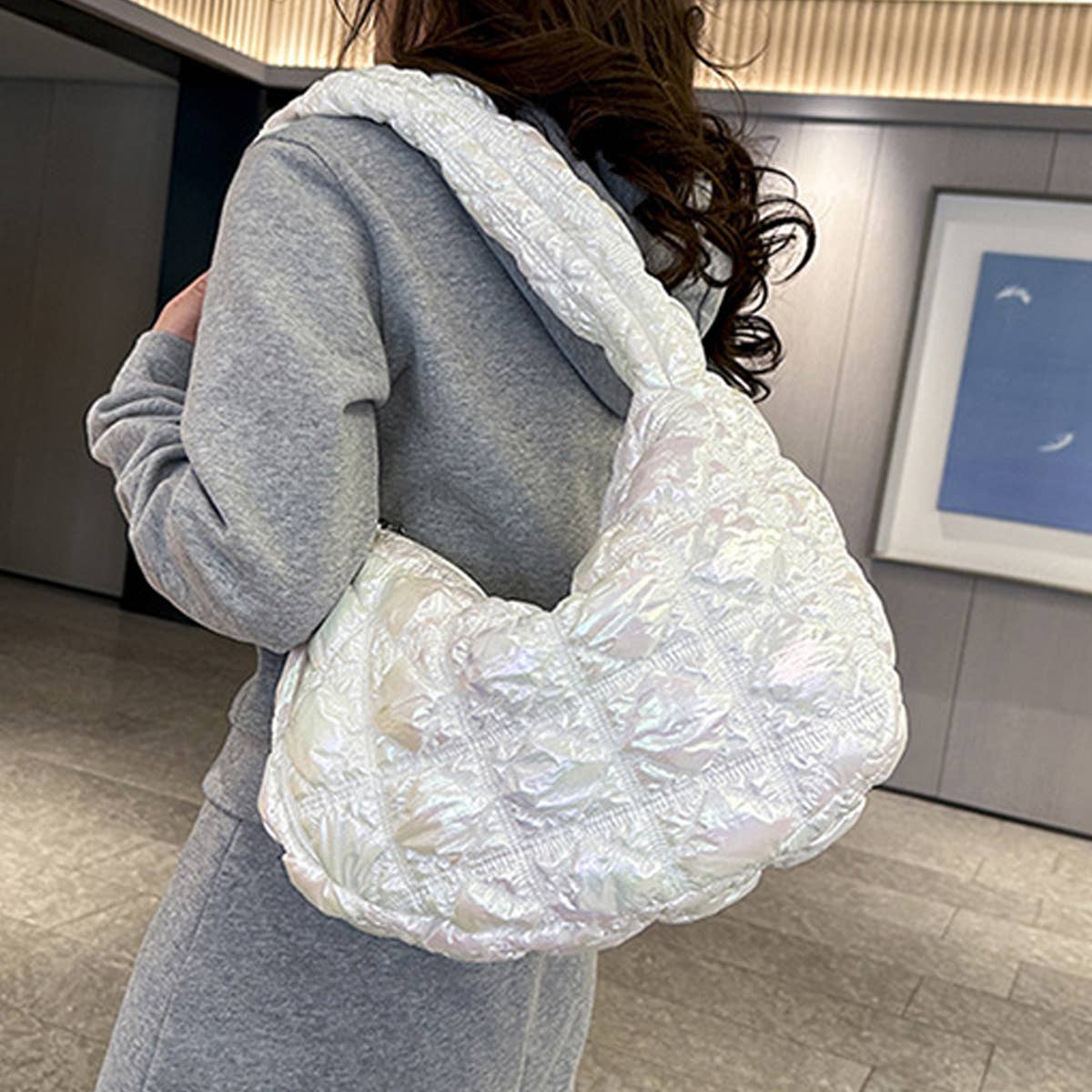 RAINBOW SERIES BIG CLOUD SHOULDER BAG_CWAB1753