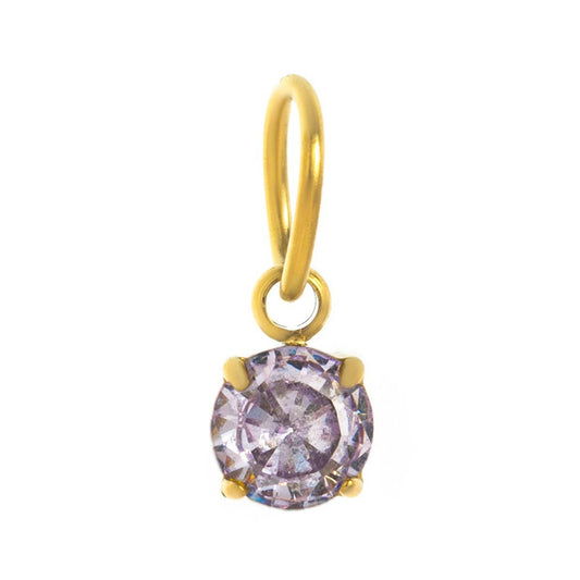 Colored Birthstone DIY Stainless Steel Necklace